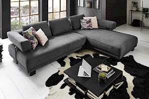 Polstergarnitur Z22216 - Stoff, grau