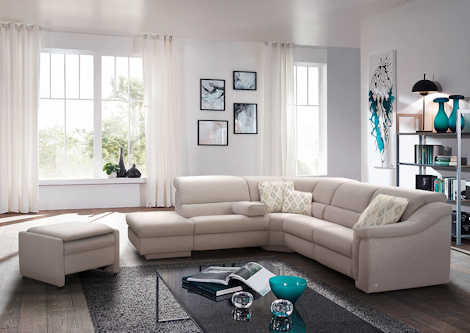 Polstergarnitur Z22789 - Stoffbezug, Relaxfunktion